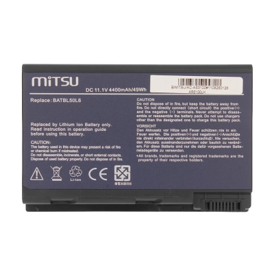 Bateria Mitsu do Acer TM2490, Aspire 3100-29034