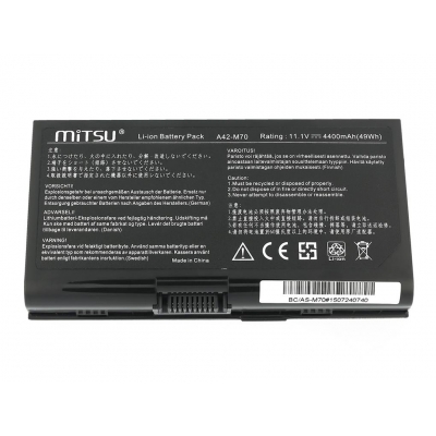 Bateria Mitsu do Asus G72, M70, N70-30582