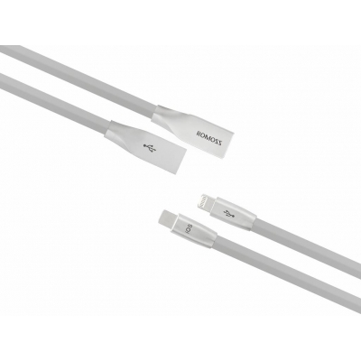 Innowacyjny kabel ROMOSS -  2w1   iPhone / Android -  Lightning   Micro USB (ładowanie, komunikacja)  -34767
