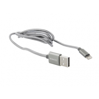 kabel ROMOSS do Apple iPad, iPhone - lightning (ładowanie, komunikacja) - gray / szary-35127