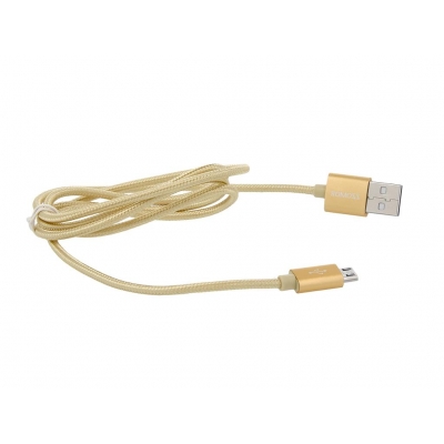 kabel ROMOSS micro USB (ładowanie, komunikacja) - gold / złoty-35253