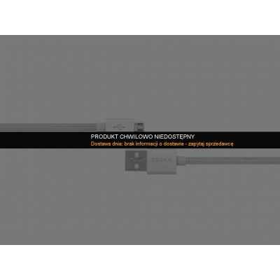 kabel ROMOSS micro USB (ładowanie, komunikacja) - silver / srebrny-35304