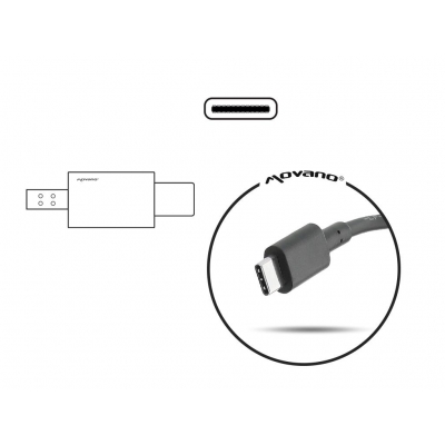 ładowarka / zasilacz  mitsu 65W USB type C USB-C (5V3A, 9V3A, 12V3A, 15V3A, 20V3.25A)-35800