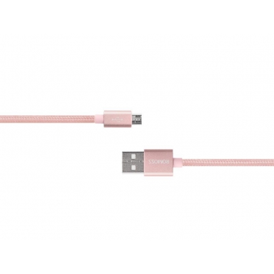 kabel ROMOSS micro USB (ładowanie, komunikacja) - rose / różowy-35971