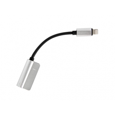 Adapter / przejściówka audio do Apple Lightning do Mini Jack 3.5 mm (silver)-39981