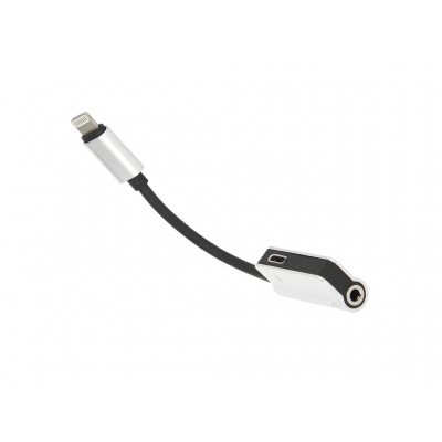 Adapter / przejściówka audio do Apple Lightning do Mini Jack 3.5 mm (silver)-39982