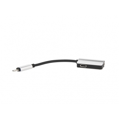 Adapter / przejściówka audio do Apple Lightning do Mini Jack 3.5 mm (silver)-39984
